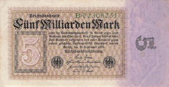 5 Milliarden Mark ro 112a B